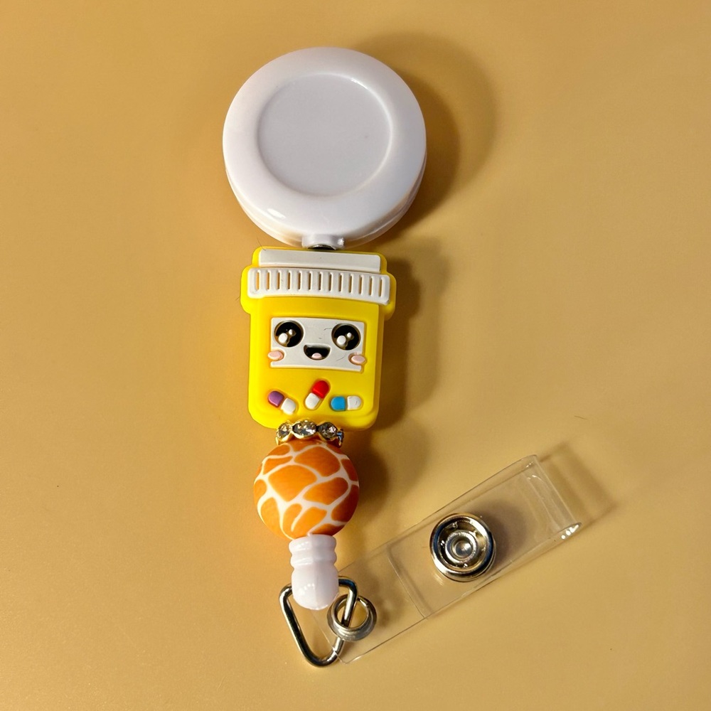 Pill 💊 Bottle Badge Reel